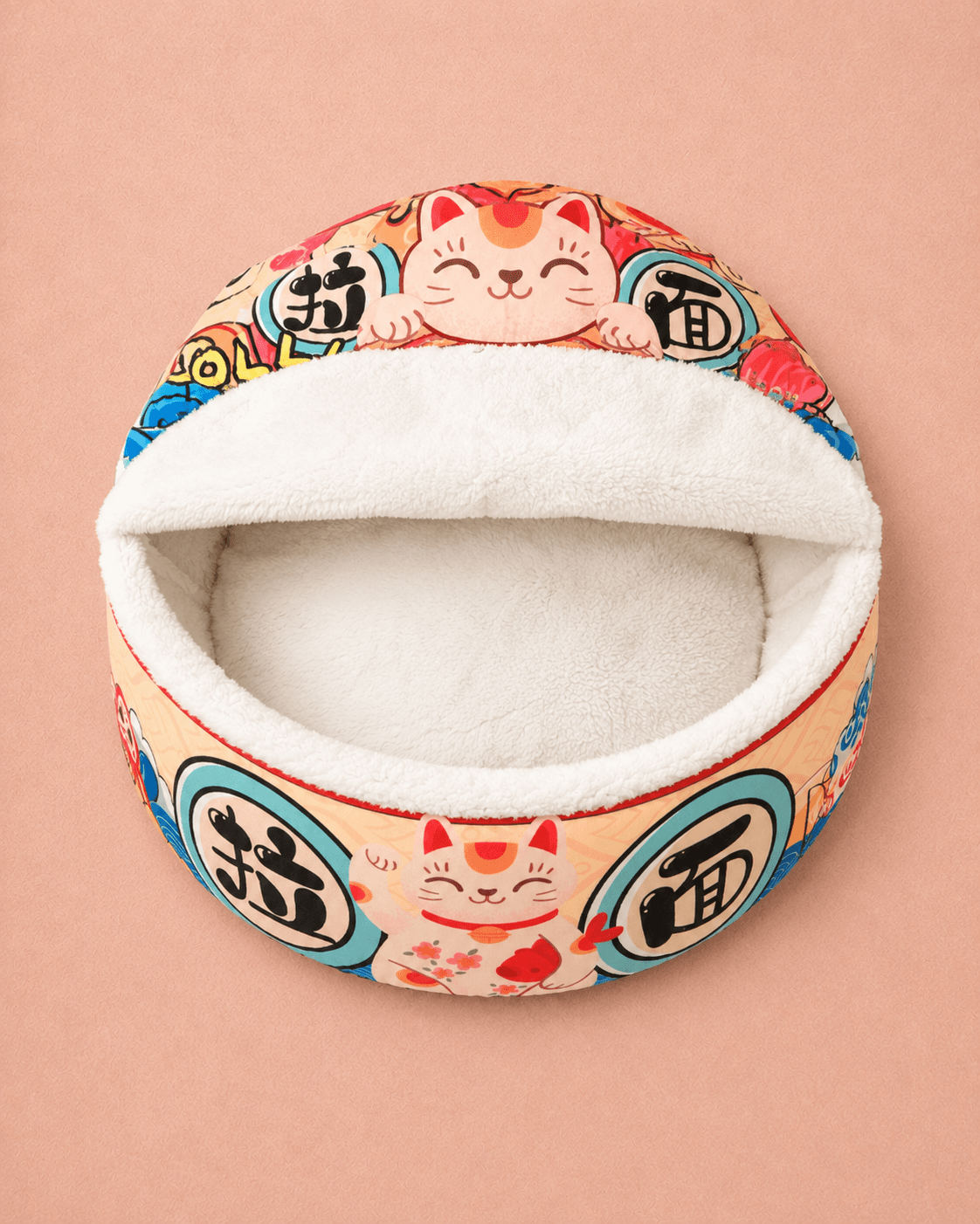 Ramen Cup Pet Bed — Classic Ramen - Medium