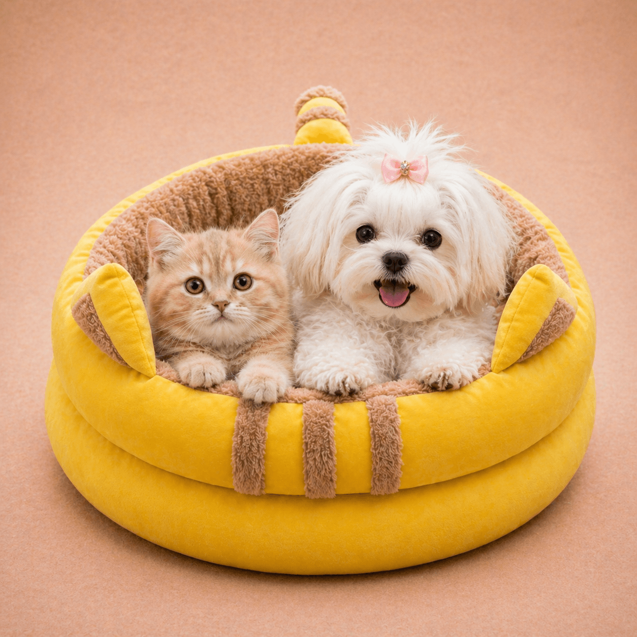Pikachu Round Bolster Bed — detail view