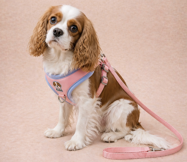 Pink harness detail view