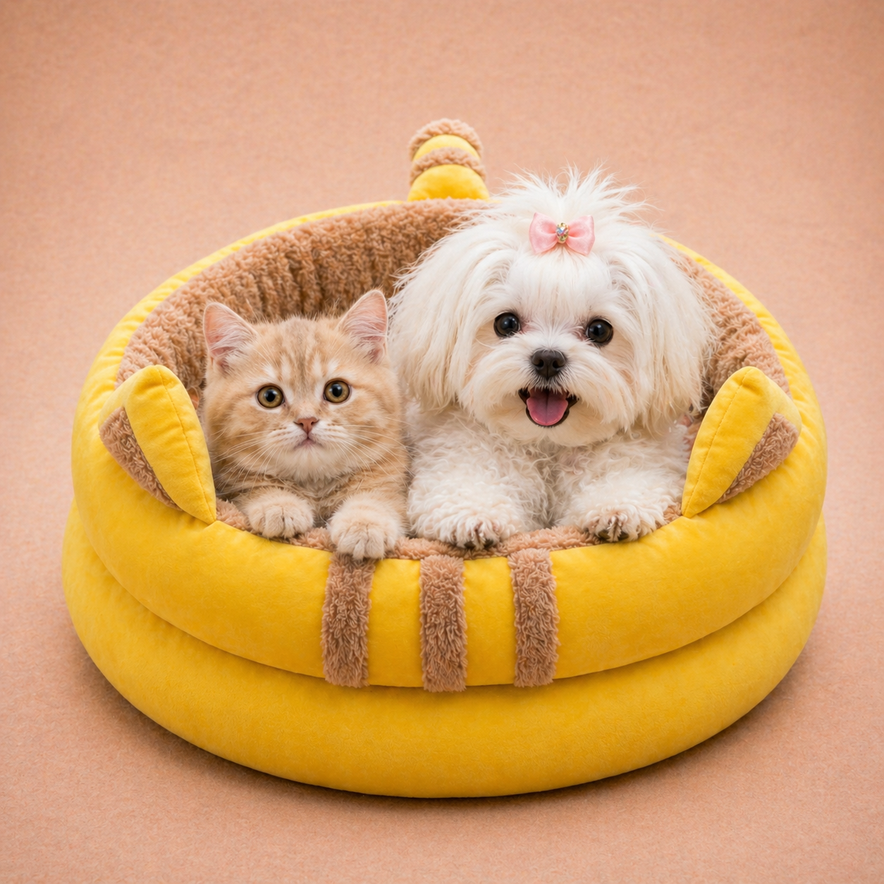 Pikachu Round Bolster Bed — detail view